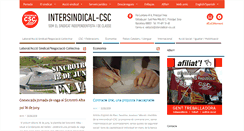 Desktop Screenshot of intersindical-csc.cat